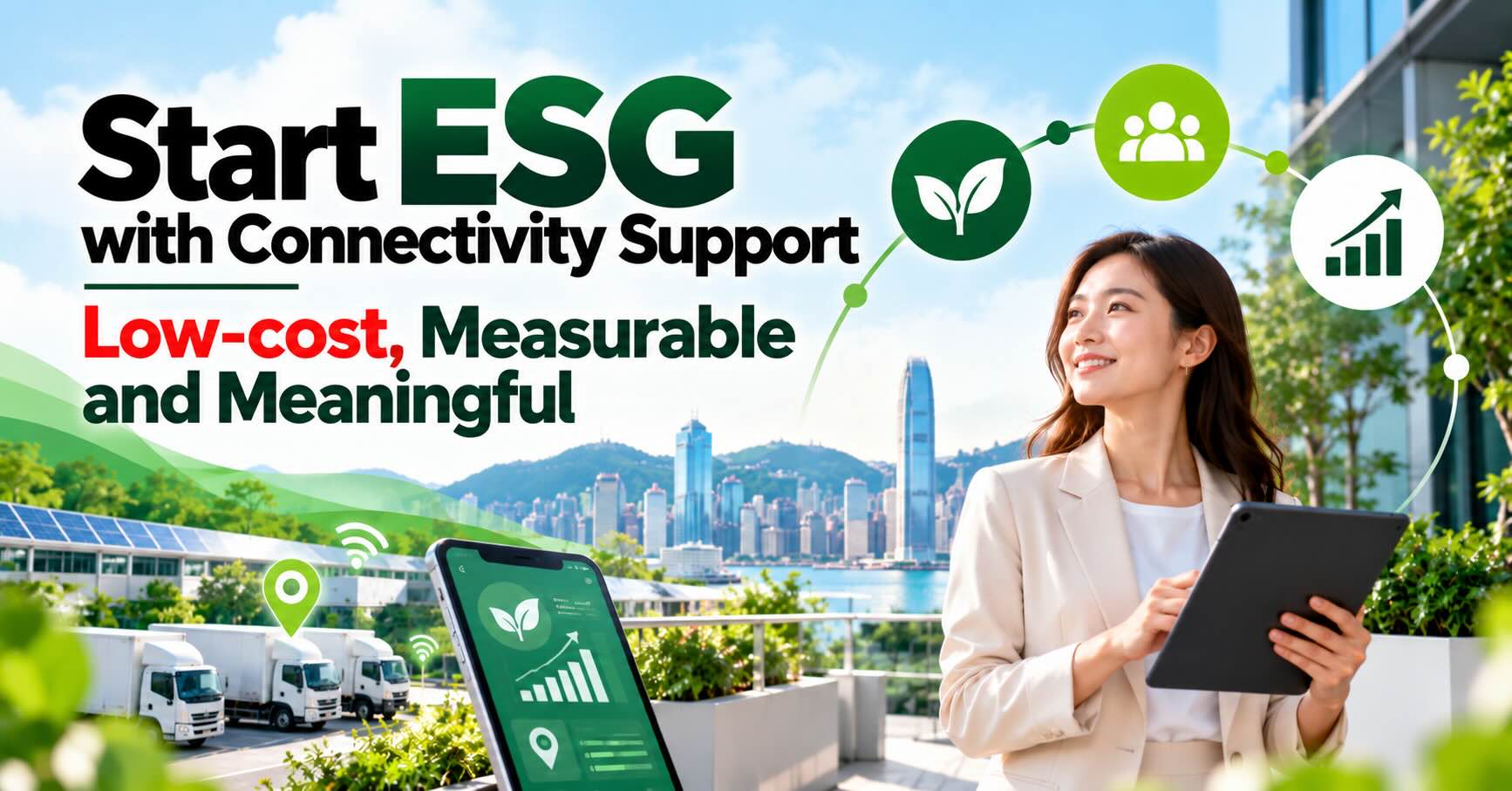 Start ESG with Connectivity Support – Low-cost, Measurable and Meaningful